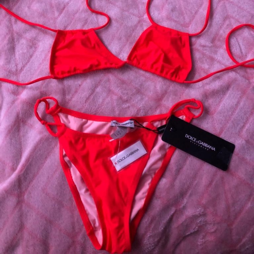 Dolce & Gabbana Orange Swimsuit